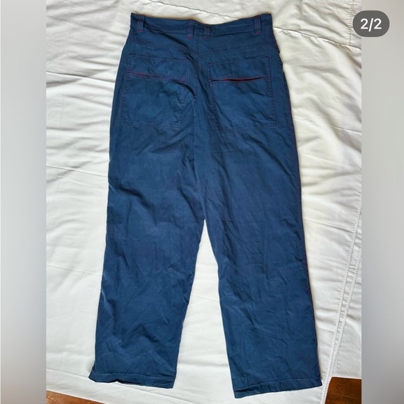 Retro Blue & Red Outdoor Pants - Picture 2 of 2